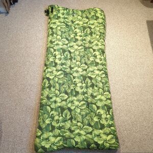LL Bean 40 Degree Camp Sleeping Bag Child Youth Green Floral Leaves Outdoor